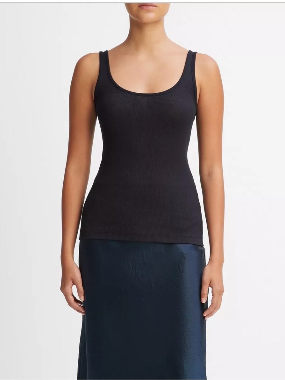 VINCE scoop neck tank color coastal Blue